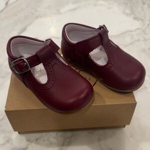 Charming Burgundy Baby Walker Shoes
